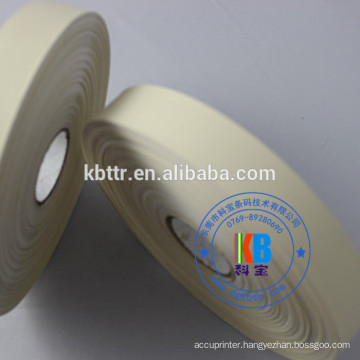 Garment wash care label Dyed color Beige thermal printing nylon taffeta labels